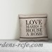 Winston Porter Rolen Love Makes a House a Home Personalized Outdoor Throw Pillow DDCG5686